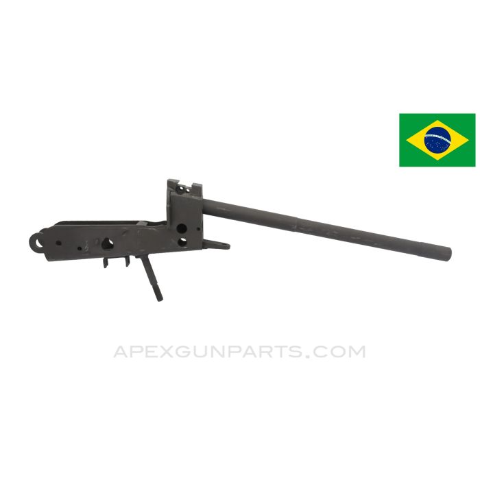 Brazilian IMBEL FAL Lower Receiver, Stripped, w/ Recoil Spring Tube, Refinished, *Very Good*