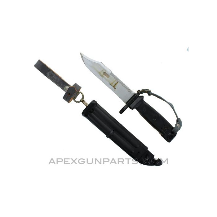 East German AK-74 Type 3 Bayonet with Synthetic Scabbard *Very Good*  