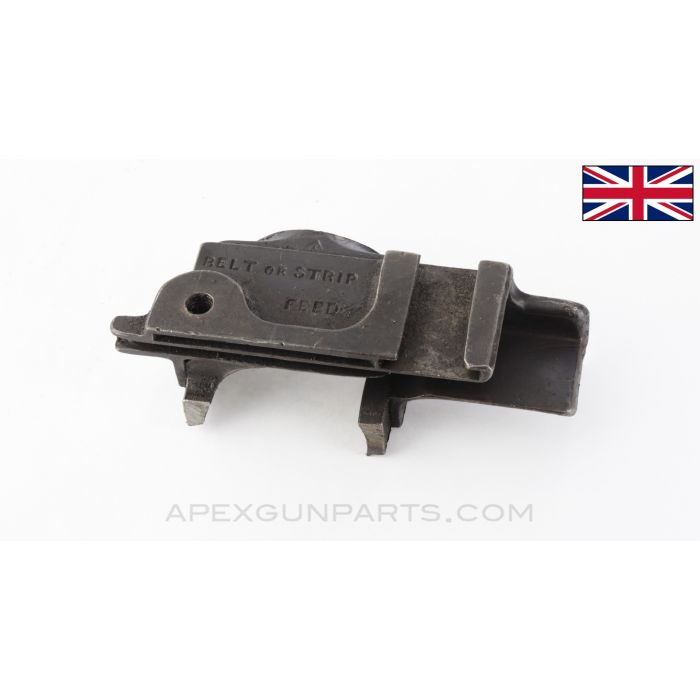 British Hotchkiss M1909 "Portative" LMG Receiver Top Front Feed Bracket Section *Good* 