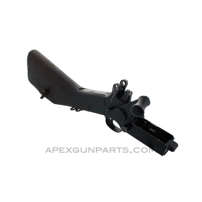 Madsen LMG Buttstock & Trigger Frame w/ Internal Parts, Late *Good* 