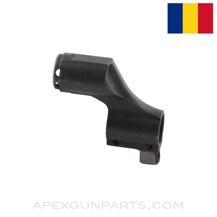 Romanian AKM/AK-47 Gas Block, Ground Bayonet Lug *Good*
