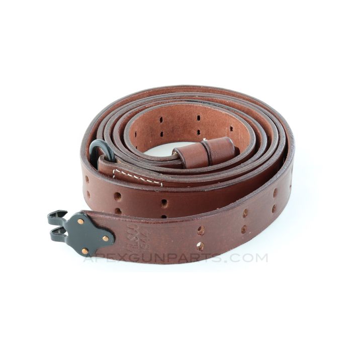 1907 Leather Sling w/Steel Hardware, Dark Brown *NEW* 