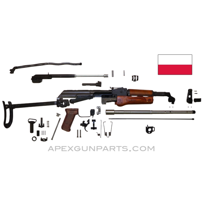 Hybrid AKMS Underfolder Parts Kit w/*NEW* US Barrel, 7.62X39 *Very Good*