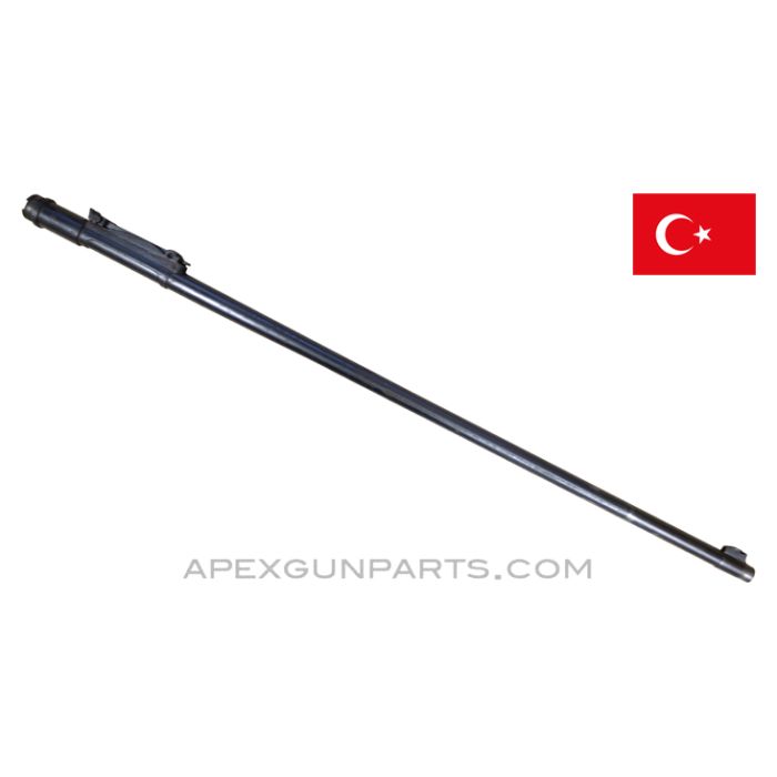 Turkish 1893 Mauser Barrel Assembly, 29", Complete, w/ Arabic Marked Rear Sight, 7.92x57mm *Good* 