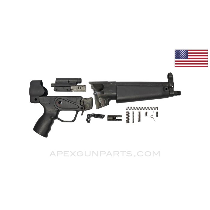 C93 Pistol Parts Kit, w/ US Made 8" Barrel, Incomplete, .223/5.56 *Good*