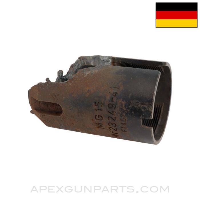 MG-15 Rear Receiver Section W/Markings, Torch Cut Cam Guide *Good* 