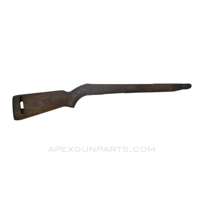 M1 Carbine Stock, 28.5", Partially Stripped, w/ Barrel Band Spring, Type 3, Various MFGs, Wood, *Good*