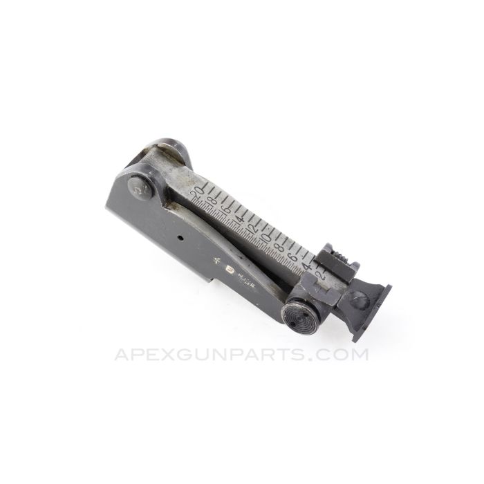 Enfield #1 Mk III Rear Sight Assembly, Adjustable Elevation *Good*