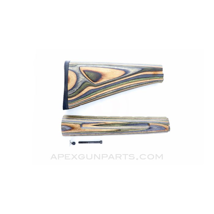 AR-15 / M16 Wood Buttstock & Right Side Handguard *NEW / As-Is*