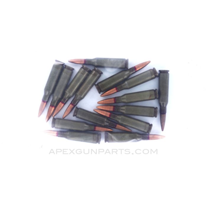 5.45x39mm (Rifle) - 15RD Bag - FMJ - Lacquered Steel Case - 53 Grain *Good*