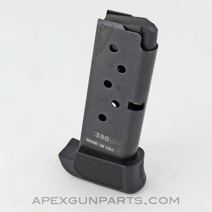 Ruger LCP Extended Magazine, 7rd, w/ Finger Rest, US Made, .380 ACP *Very Good*