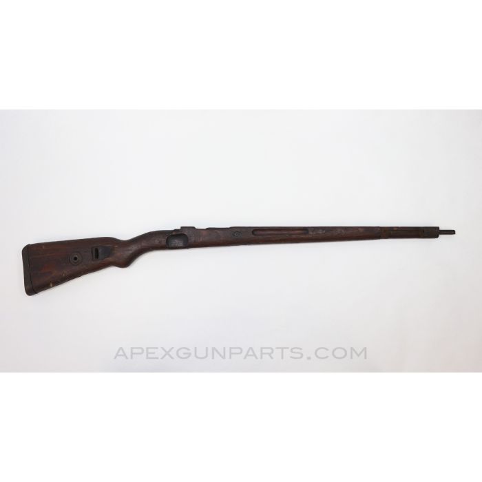 K98 Mauser Stock Assembly, Cup Buttplate, Laminated Wood, *Fair*