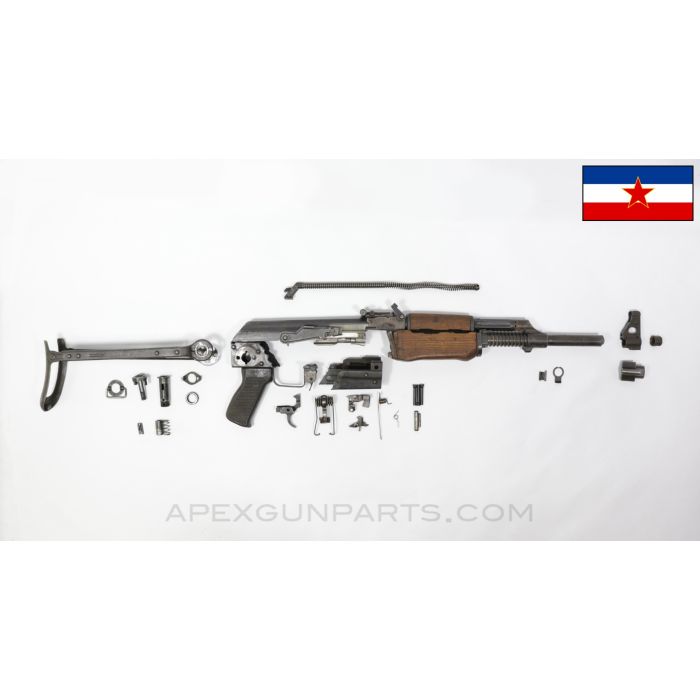 Yugoslavian M72AB1 (RPK) Parts Kit, w/ Project Handguard Set, No Detachable Bipod, Non-Matching, 7.62x39 *Good*