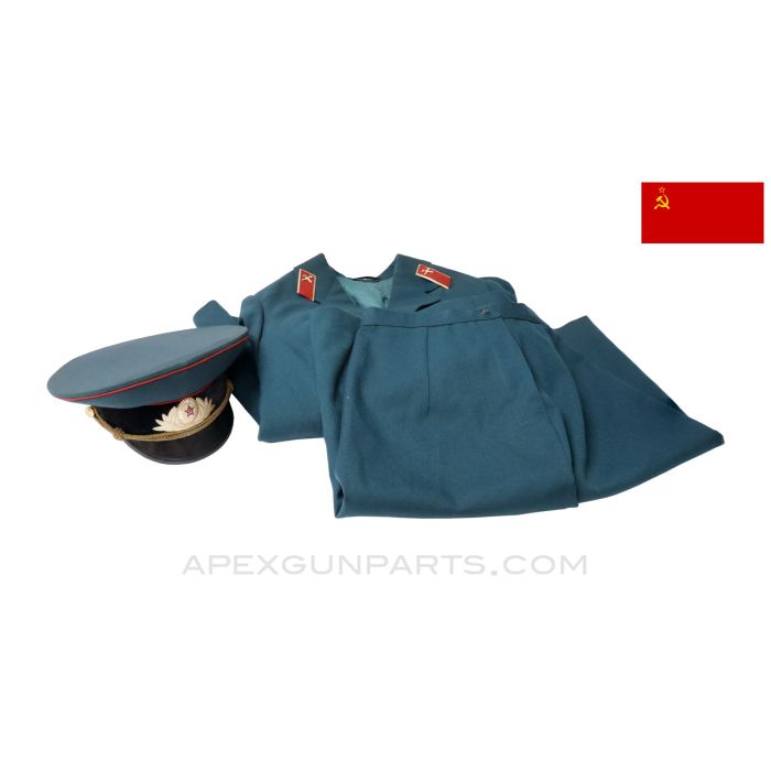 Soviet USSR Womens Officer Parade Uniform Set, w/ Topographic Service Collar Tabs *Very Good*