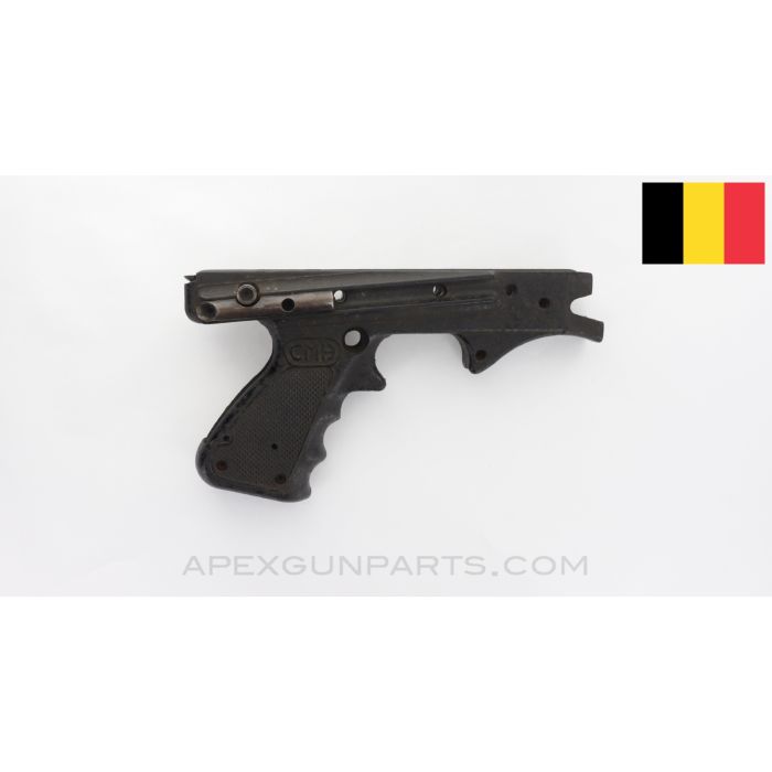 Belgian Vigneron SMG Lower, Stripped, w/ Collapsible Stock Button & Guides, Polymer *Good*
