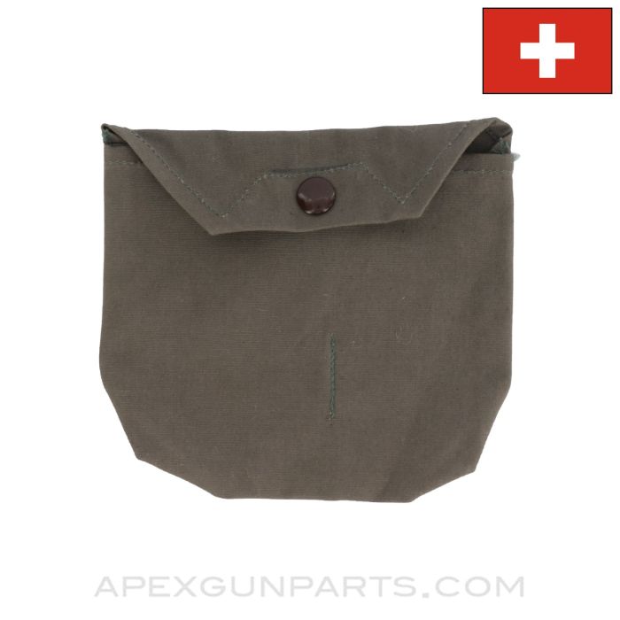 Swiss Accessory Pouch, Grey Canvas *Very Good*