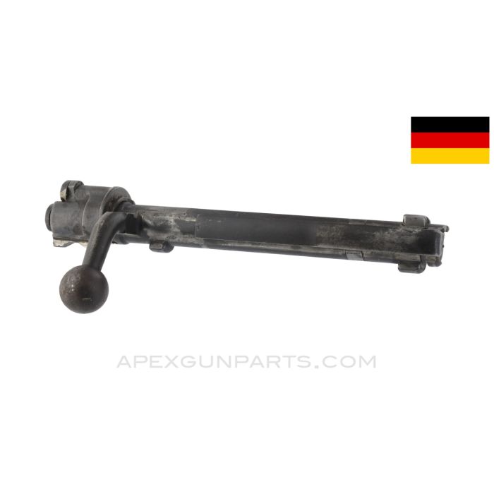 German Gewehr 98 Mauser Bolt Assembly, Prussian Arsenal, Downturned Handle, 7.92x57 *Good*