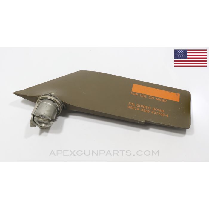 Gulf War Bring Back US GBU-12/MK82 Laser Guided Bomb Fin, Recovered from Iraqi T-55 Tank Wreckage *Good* 