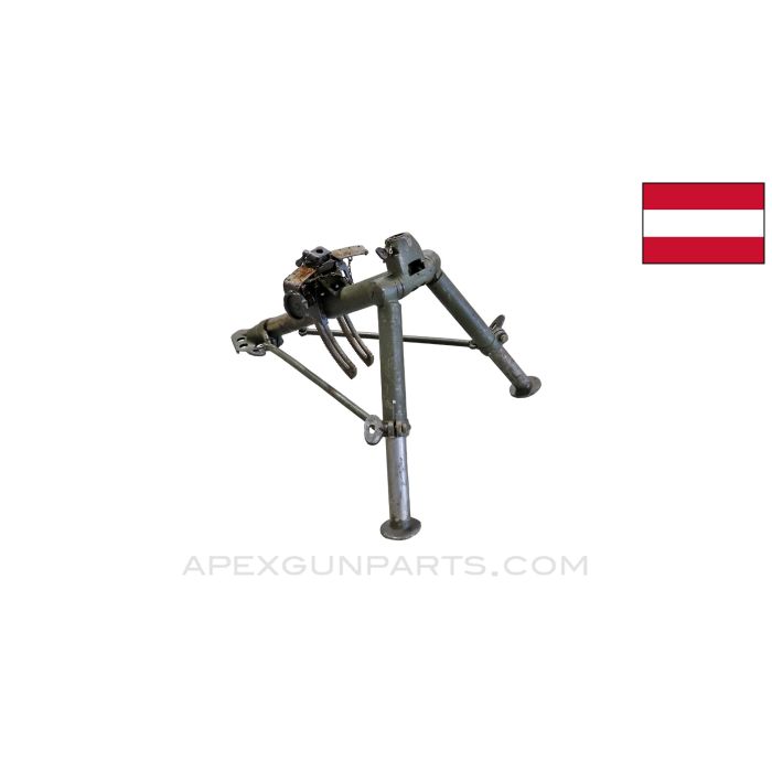 Schwarzlose M1907 / 12 Tripod Assembly, w/ Pintle Lock Screw, Missing Slide Stop Pins *Used*