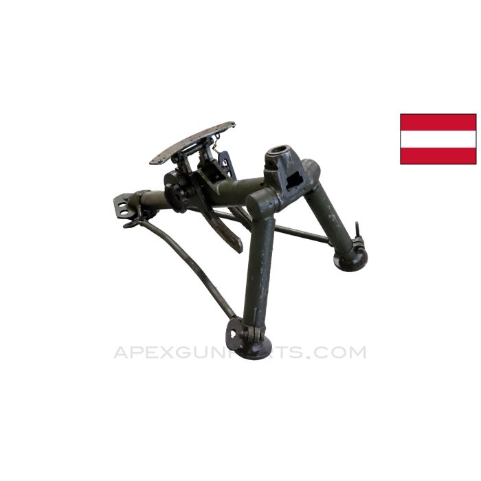Schwarzlose M1907 / 12 Tripod Assembly, Missing Pintle Lock Screw & Slide Stop Pins *Used*