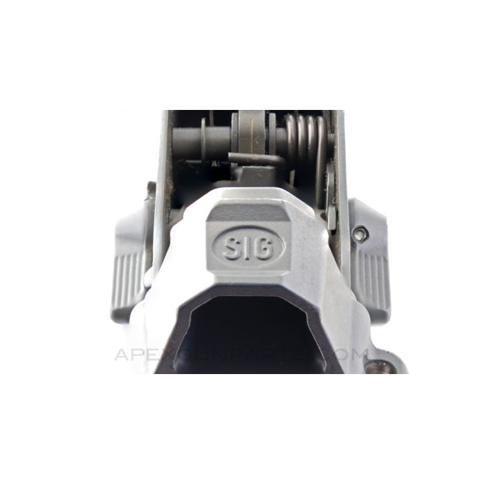 SIG 550/551 Lower Receiver, w/ Black Grip, Semi-Auto, Grey Steel