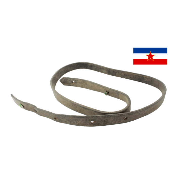 Yugoslavian Mauser M24 Series Rifle Sling, Leather *Fair / Dirty* 