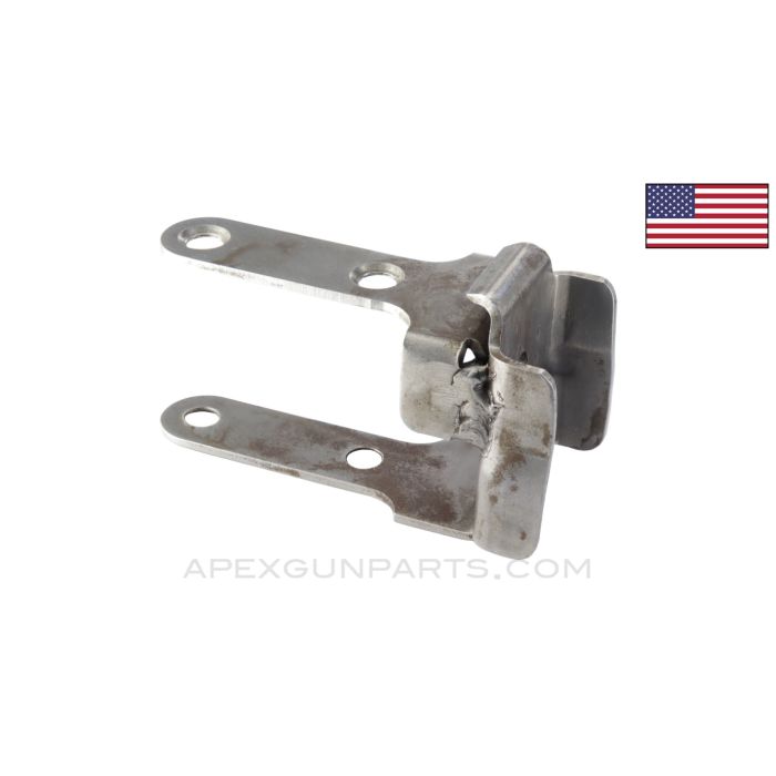 PKM Rear Stock Bracket / Tang, w/ Rivets, Unfinished, Incomplete Drilling, U.S. Made