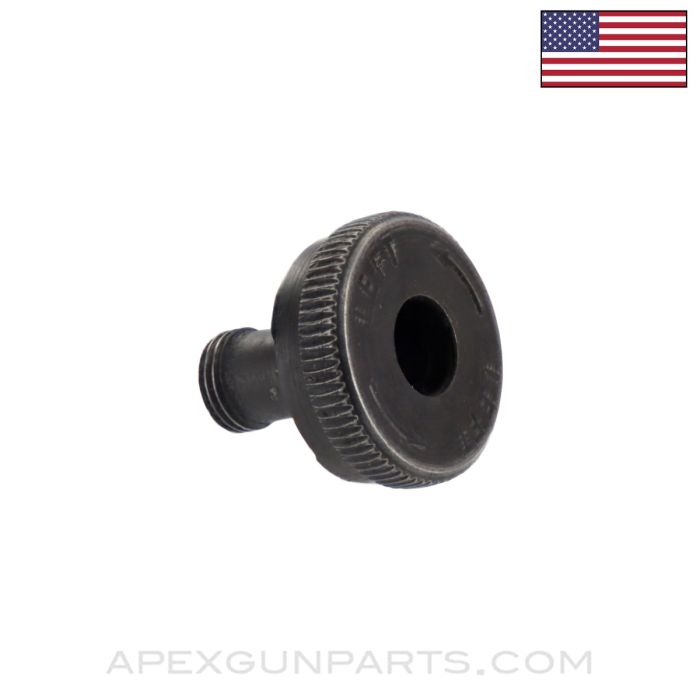 M1 Garand Rear Sight Windage Knob, Stripped, Unmarked, USGI, Late Type, *Good*
