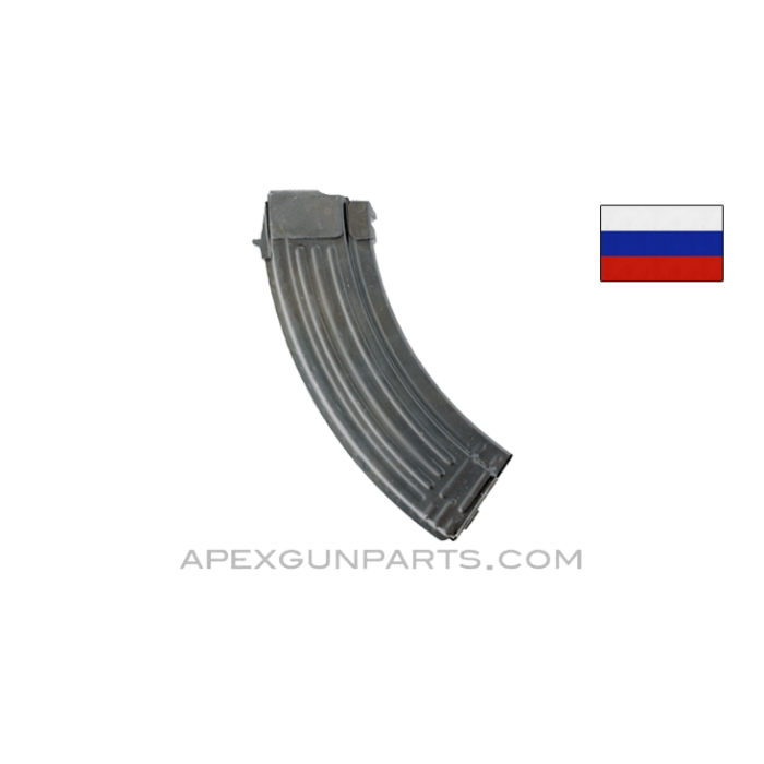 Russian AK-47 Magazine, 30rd, Spine Stamped Izhevsk, Refinished, 7.62x39 *Good* 