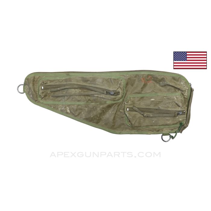 M60 Barrel Carrier Case, Nylon & Vinyl, OD Green *Fair*