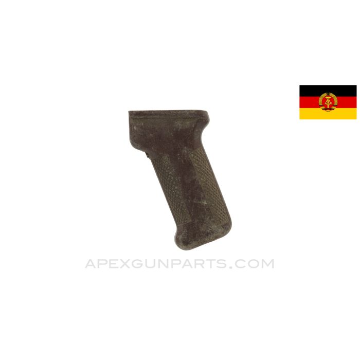 East German AKM Pistol Grip, Brown Polymer *Good* 