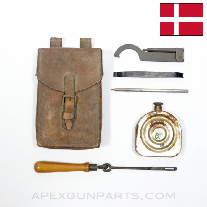 Madsen LMG Gunners Kit & Carry Case, Leather *Good* 