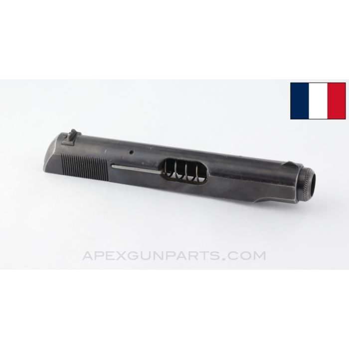 French MAB Model C Slide, w/ Extractor, Barrel Bushing & Recoil Spring, 7.65mm, *Good*