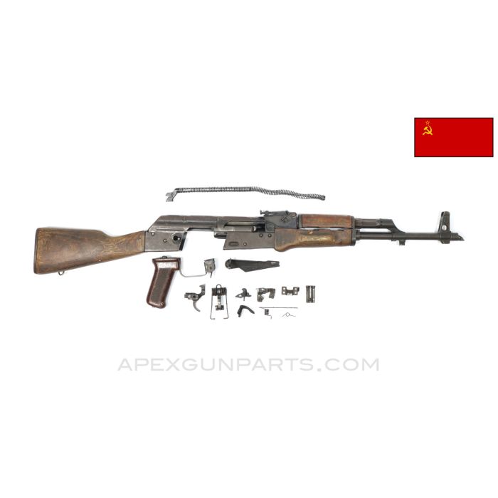 Russian Tula AKM Parts Kit, 1972 Dated, w/ Populated Barrel Assembly, 16.25", Matching Numbers, 7.62x39 *Good* 