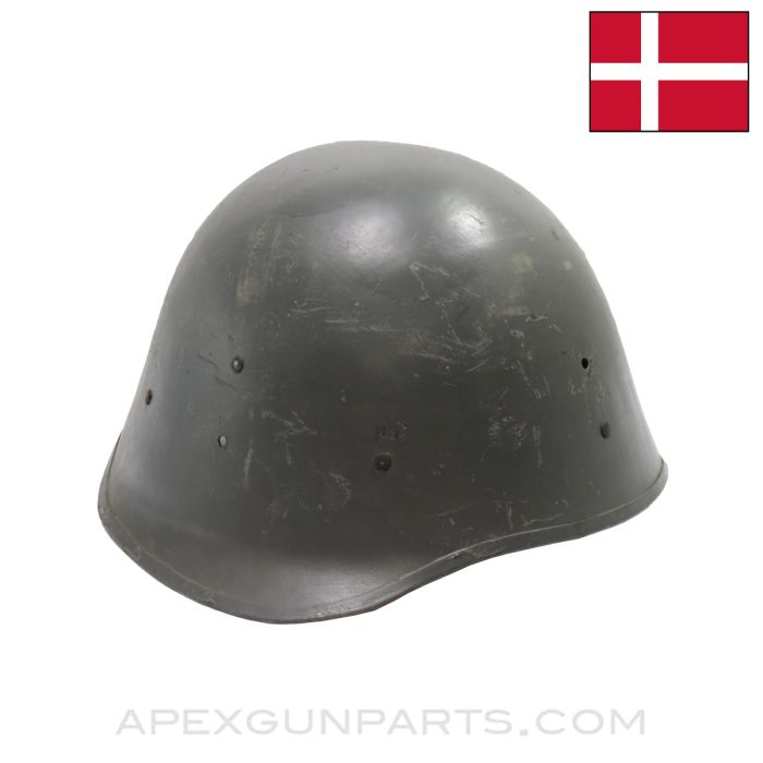 Danish M1923 Helmet, Complete, w/ Late Liner & Chin Strap *Very Good* 