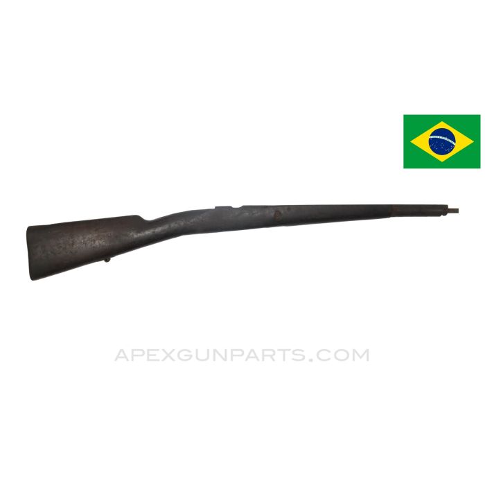 Brazilian FN M1922 Mauser Stock, 33.5", Cracked/Repaired, Wood, *Fair*