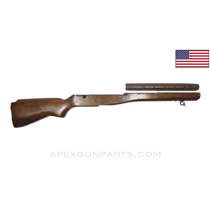 M1A / M14 Wood Stock, 32.75", Stripped, w/ Fiberglass Handguard, *Good*