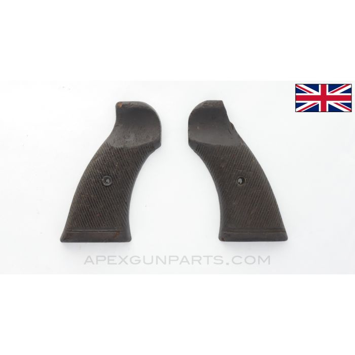 Enfield #2 MK1* Grips, Walnut *Fair*