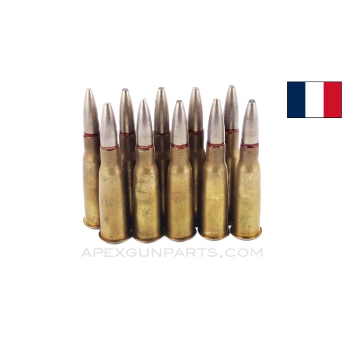 8x50mmR Lebel (Rifle) Balle N Ammunition, 232 gr, Mixed Headstamps, Loose Bag of 10rds, in *Good* Condition 