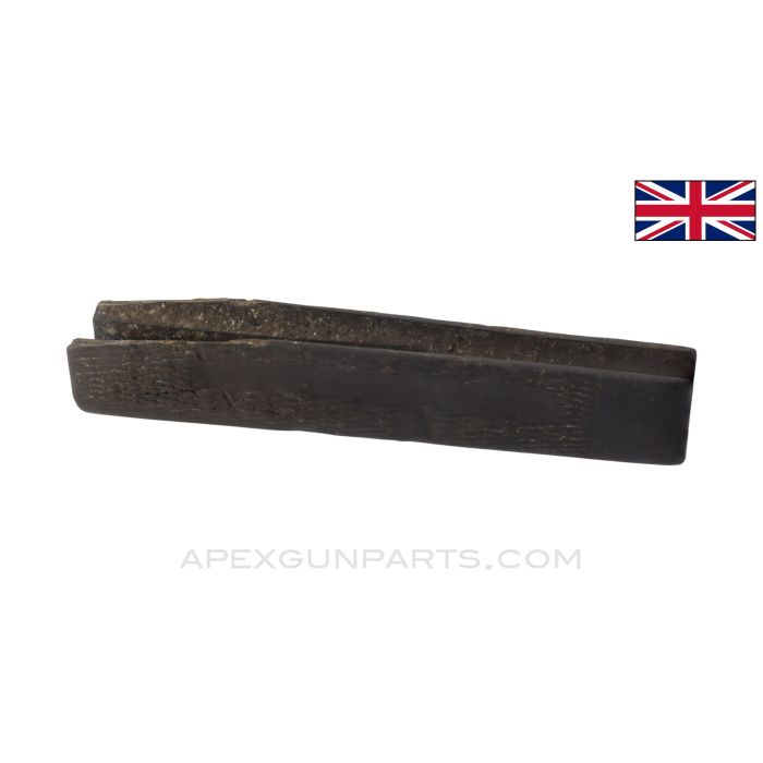 British Thompson Horizontal Foregrip, w/ Factory Checkering, Modified Sling Loop, Chipped, *Fair*