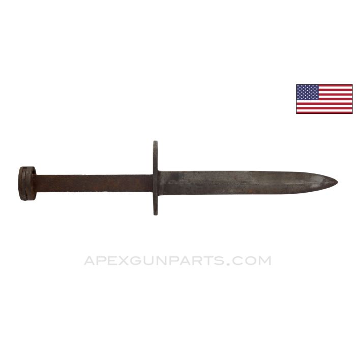 M4 Bayonet Project, Fits M1 Carbine, No Grips, Steel, USGI *Poor* 