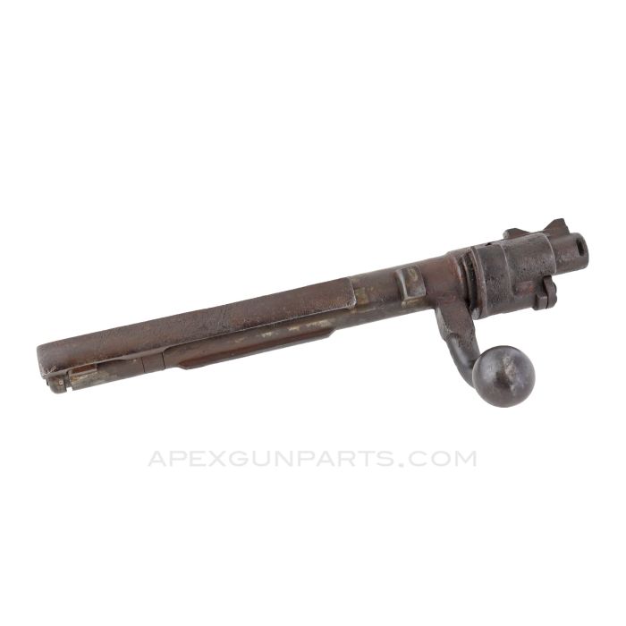 M98 Mauser Bolt Assembly, Complete, Down-Turned Handle, Various MFG, 7.92x57, *Fair* 