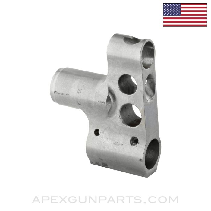 AK-47 Project Combination Front Sight & Gas Block, In The White, US Made, Stripped *Good* 