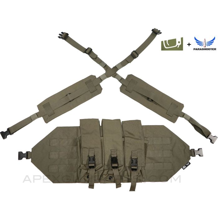 APEX Lifchik24 Chest Rig, Ranger Green *New* by Parashooter Gear