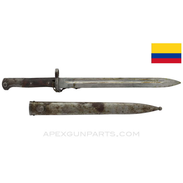 Columbian STEYR - SOLOTHURN M1912 - 34 Bayonet *Good*