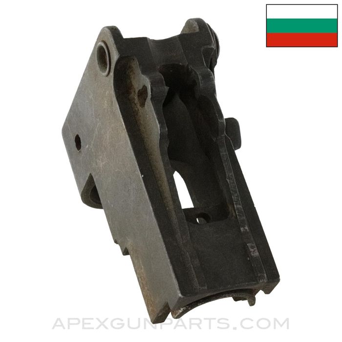 Bulgarian AK-47 Rear Sight Block, Stripped w/ Locking Lever, *Good*