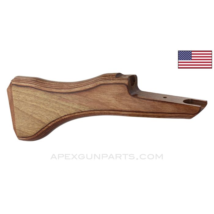 UZI Wood Buttstock, Stripped, Laminate, US Made, Non-detachable *Good*