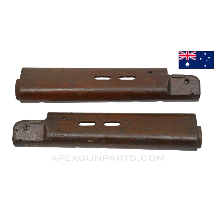 Australian L1A1 Handguard Set, Marked, Wood *Fair*