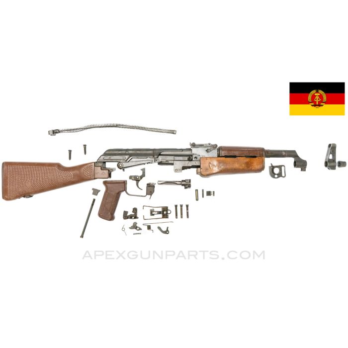 East German DDR AK-47 MPi-KM Parts Kit, Partially Matching, 7.62X39, *Very Good*