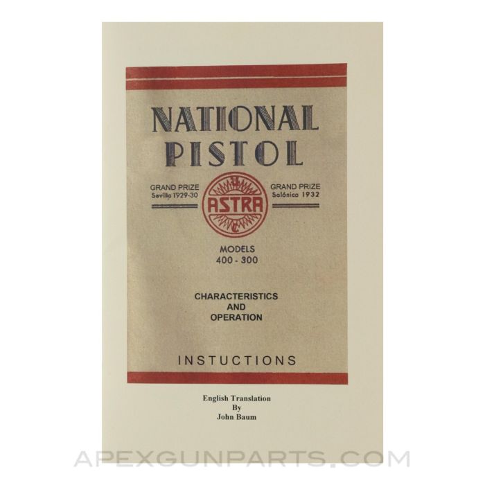 Astra 300-400 Operator Manual *New*